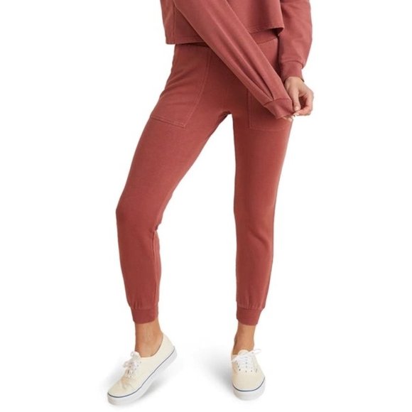 Marine Layer Sammi Red Ochre Jogger Sweatpants - Picture 3 of 6
